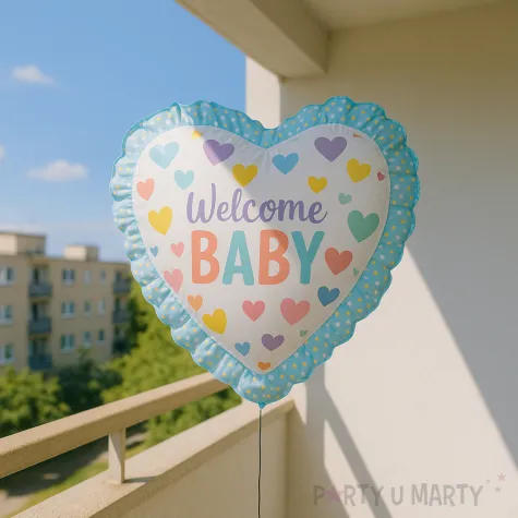 xx bfk balon foliowy baby ruffle heart