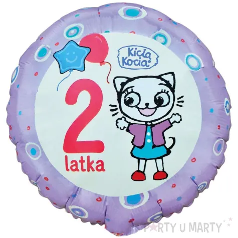 xx bfk balon foliowy kicia kocia 2 latka 18 cali