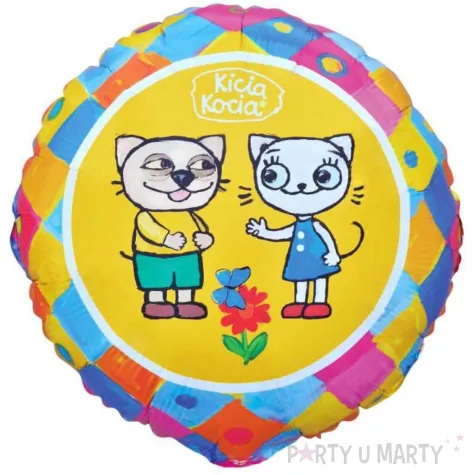 xx bfk balon foliowy kicia kocia i pacek 18 cali
