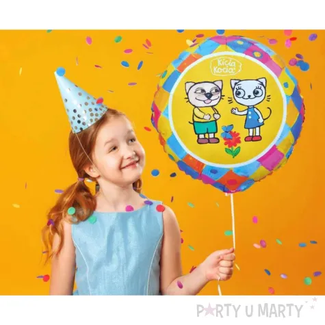 xx bfk balon foliowy kicia kocia i pacek 18 cali