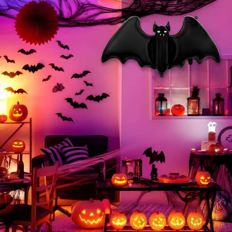 xx bfk balon foliowy nietoperz czarny 46x100 cm