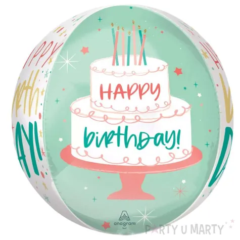 xx bfk balon foliowy orbz happy cake day