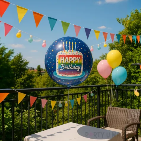 xx bfk balon foliowy orbz rainbow slice birthday