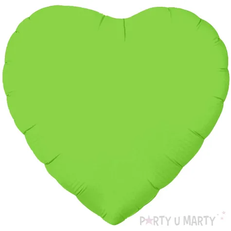 xx bfk balon foliowy serce fluor zielony 18