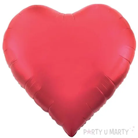 xx bfk balon foliowy serce matowy czerwony 65 165 cm