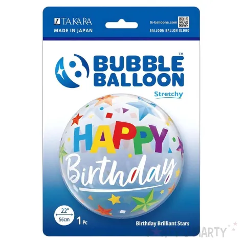 xx bfk balon takara bubble balloon birthday brilliant stars 22