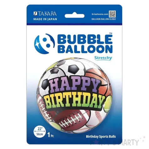 xx bfk balon takara bubble balloon birthday sports balls 22