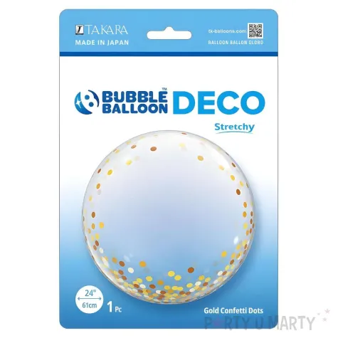 xx bfk balon takara deco gold confetti dots 24