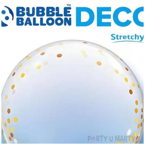 xx bfk balon takara deco gold confetti dots 24