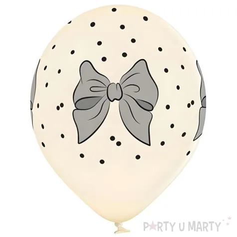 xx bl balony d11 big bows vanilla 1c5s 6 szt