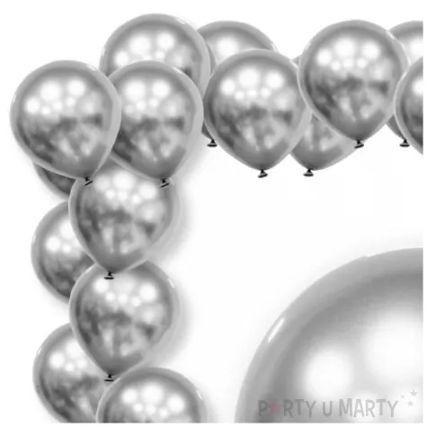 xx bl balony decomex 5 luster silver 100 szt