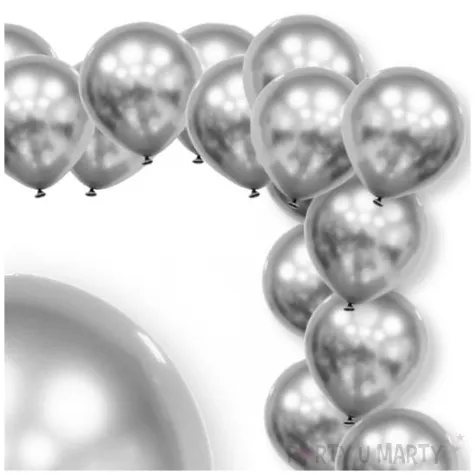 xx bl balony decomex 5 luster silver 100 szt