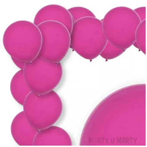 xx bl balony decomex 5 pastel fuchsia 100 szt