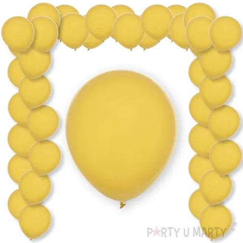 xx bl balony decomex 5 pastel golden yellow 100 szt