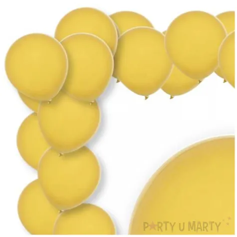 xx bl balony decomex 5 pastel golden yellow 100 szt