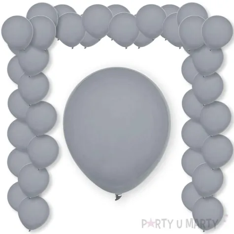 xx bl balony decomex 5 pastel grey 100 szt