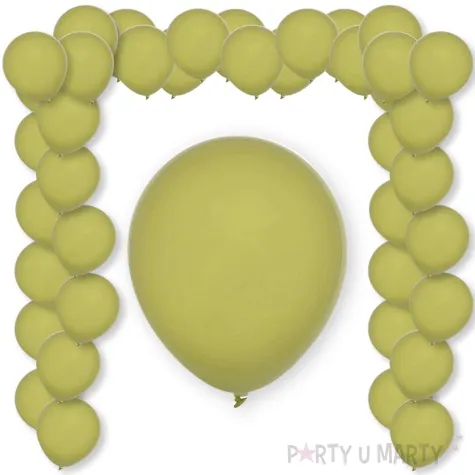 xx bl balony decomex 5 pastel olive 100 szt