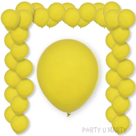 xx bl balony decomex 5 pastel yellow 100 szt