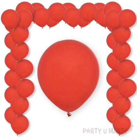 xx bl balony decomex 5 pastelowe red 100 szt