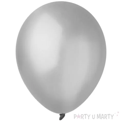 xx bl balony decomex 9 metallic silver 100 szt