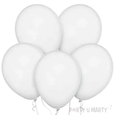 xx bl balony decomex 9 pastel white 100 szt