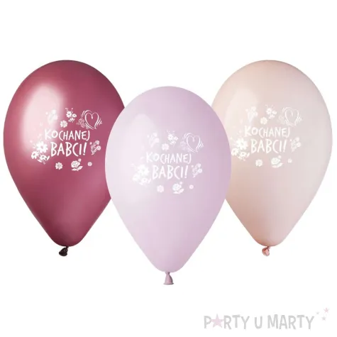 xx bl balony premium hel kochanej babci 13 cali 5 szt