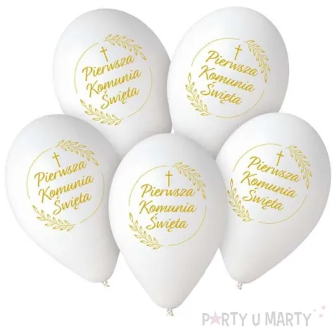 xx bl balony premium pierwsza komunia sw klosy 12 5 szt