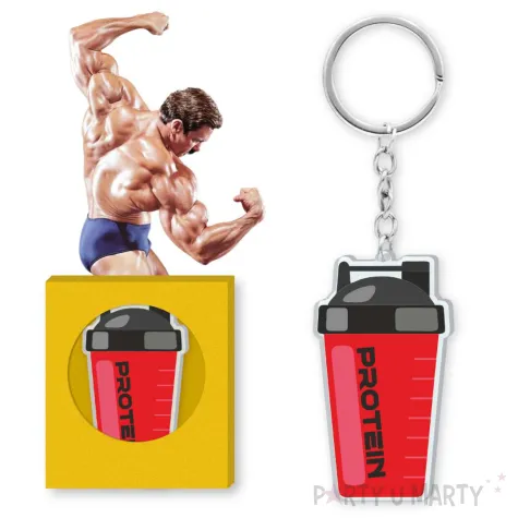 xx brelok shake proteinowy czerwony