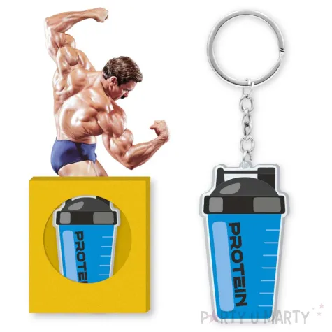 xx brelok shake proteinowy niebieski