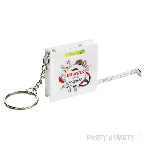 xx brelok z miarka i poziomica dla dziadka