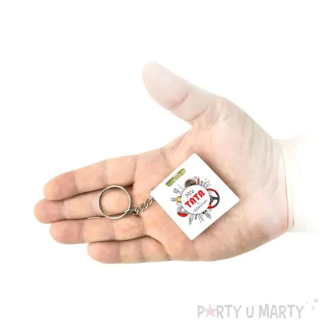 xx brelok z miarka i poziomica dla taty