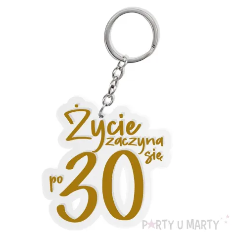 xx brelok zycie zaczyna sie po 30 zloty