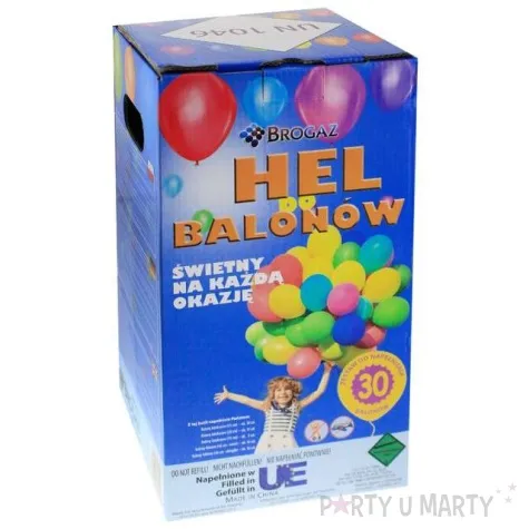 xx butla z helem brogaz jednorazowa na 30 balonow rozm 9
