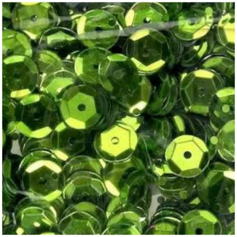 xx cekiny teczowe 8 mm jasny zielony