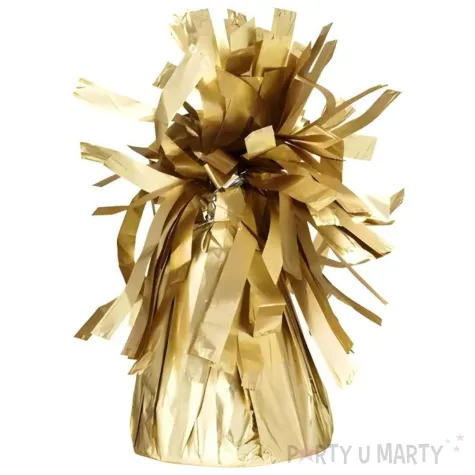 xx ciezarek do balonow foliowy elegancki zloty 1 op 4 szt