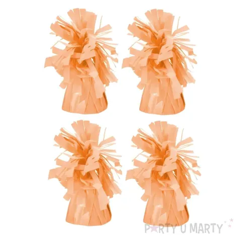 xx ciezarek do balonow foliowy jasny pomarancz 1 op 4 szt