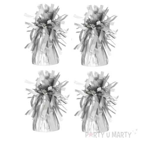 xx ciezarek do balonow foliowy srebrny 1 op 4 szt