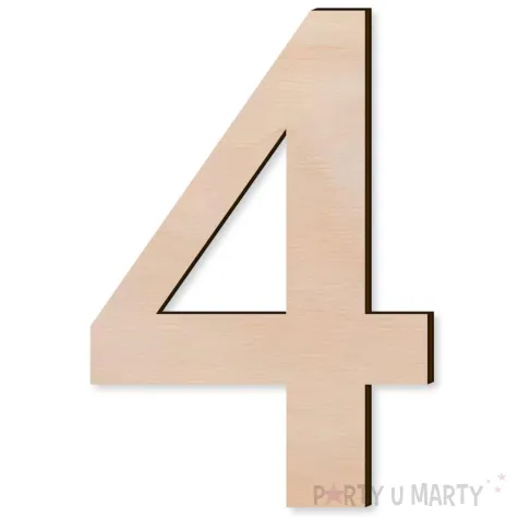 xx cyfra drewniana times 4 rozm s
