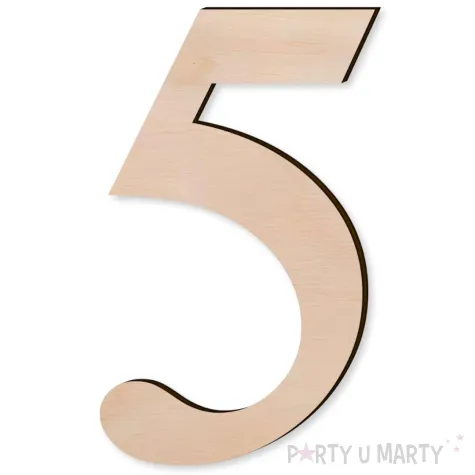 xx cyfra drewniana times 5 rozm l