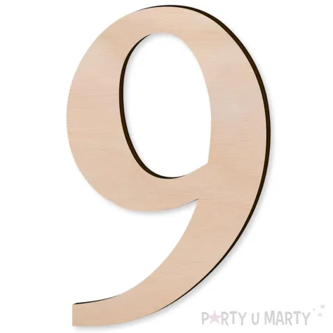 xx cyfra drewniana times 9 rozm xl