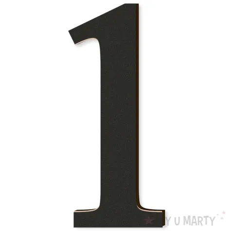 xx cyfra laminowana times 1 czarny rozm l