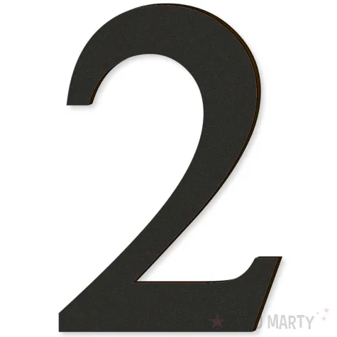 xx cyfra laminowana times 2 czarny rozm s