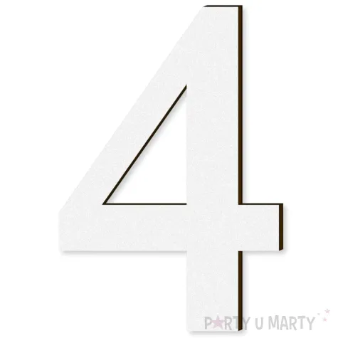 xx cyfra laminowana times 4 bialy rozm l