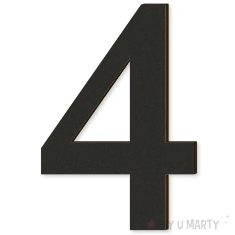 xx cyfra laminowana times 4 czarny rozm xl