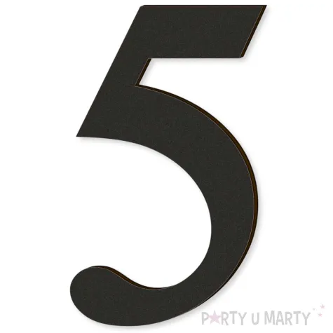 xx cyfra laminowana times 5 czarny rozm l