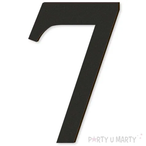 xx cyfra laminowana times 7 czarny rozm s