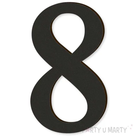 xx cyfra laminowana times 8 czarny rozm xl