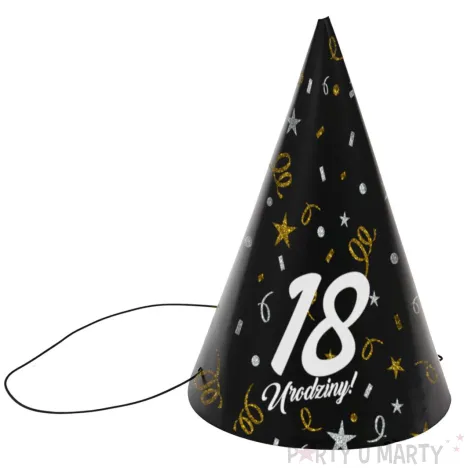 xx czapeczki papierowe 18 urodziny glamour birthday