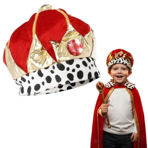 xx czapka krola dla dzieci lux cc016 korona krolewska