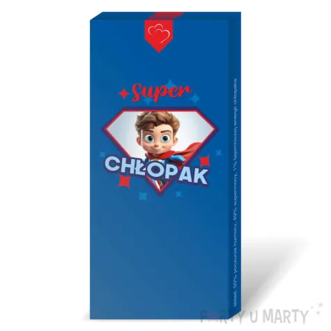 xx czekolada super chlopak niebieska
